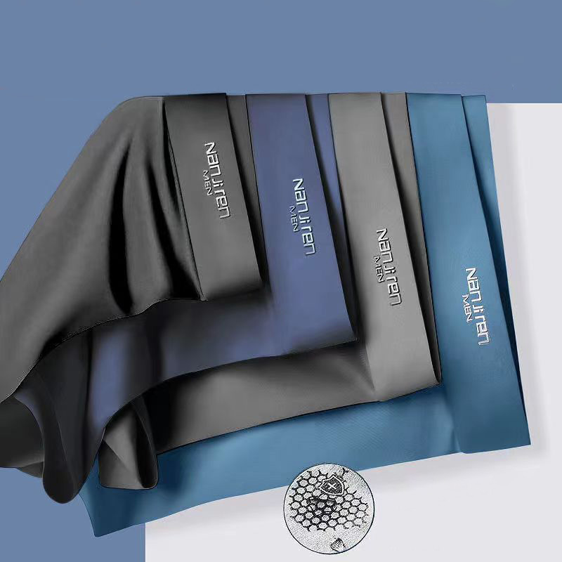 Multi Pack Underwear - 4 szt. Bokserki męskie lodowy jedwab