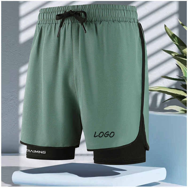 Compression Shorts Athletes - Męskie dwuwarstwowe spodenki sportowe 2 w