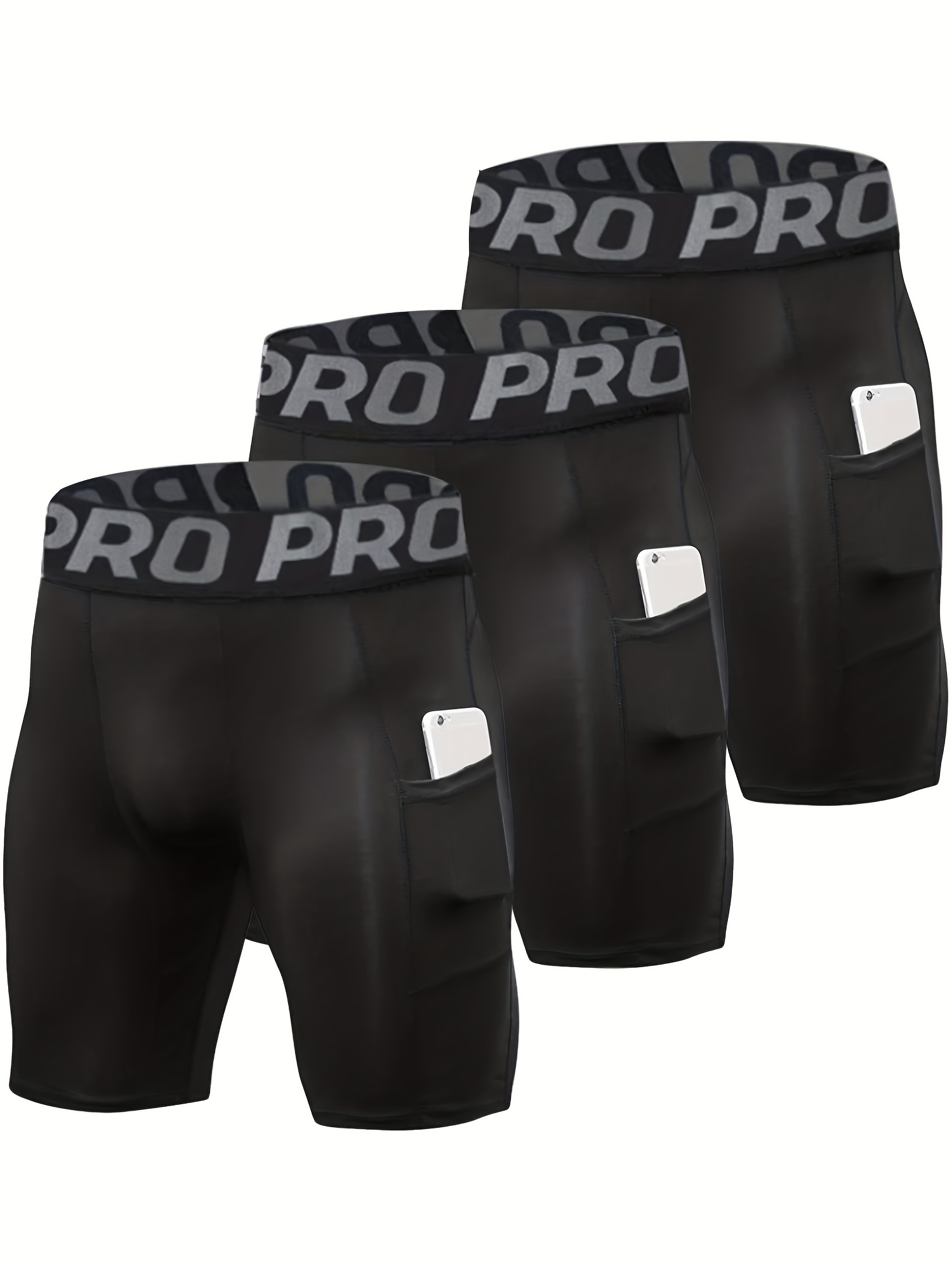 3 szt. Męskie spodenki kompres – Compression Shorts Athletes recenzja i cena