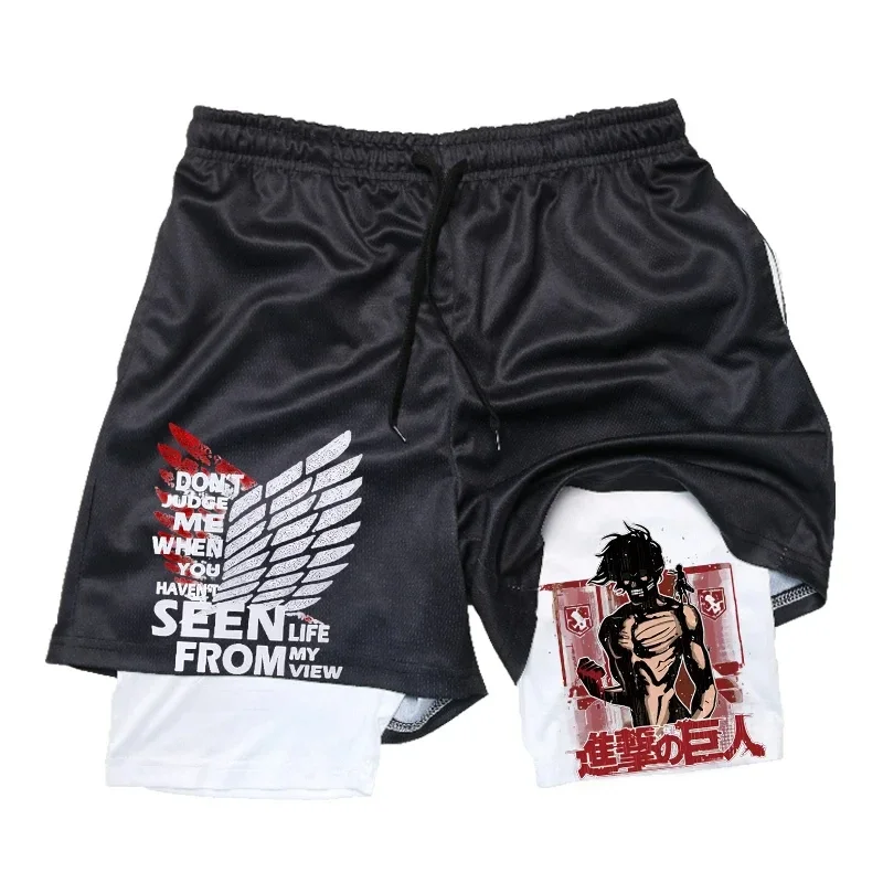 Anime Attack on Titan 2 w 1 Sp – Compression Shorts Athletes recenzja i cena